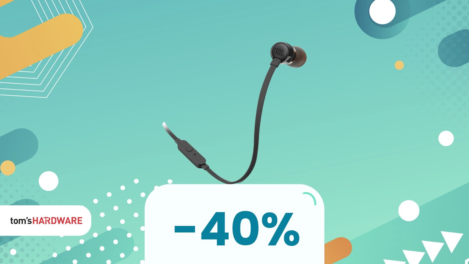 Auricolari JBL a 6€: prezzo basso non per la cablatura, ma per un sconto del 40%