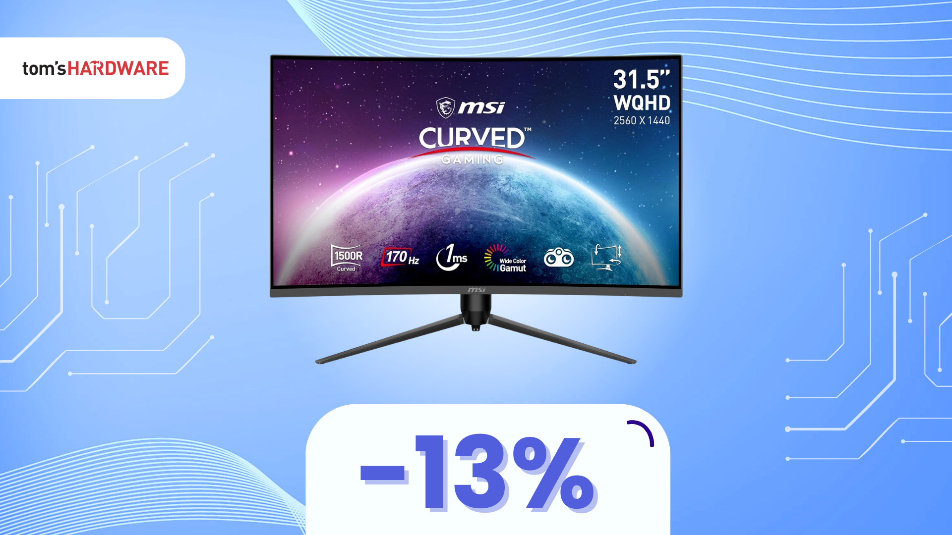 SUPER sconto monitor MSI WQHD da 31,5"! (-13%)