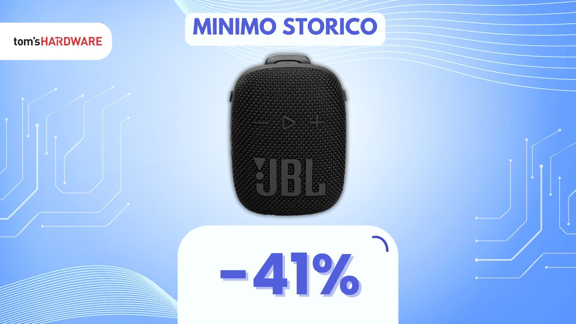 Porta la tua musica ovunque con questa cassa bluetooth: piccola, potente e ora a MENO! (-41%)