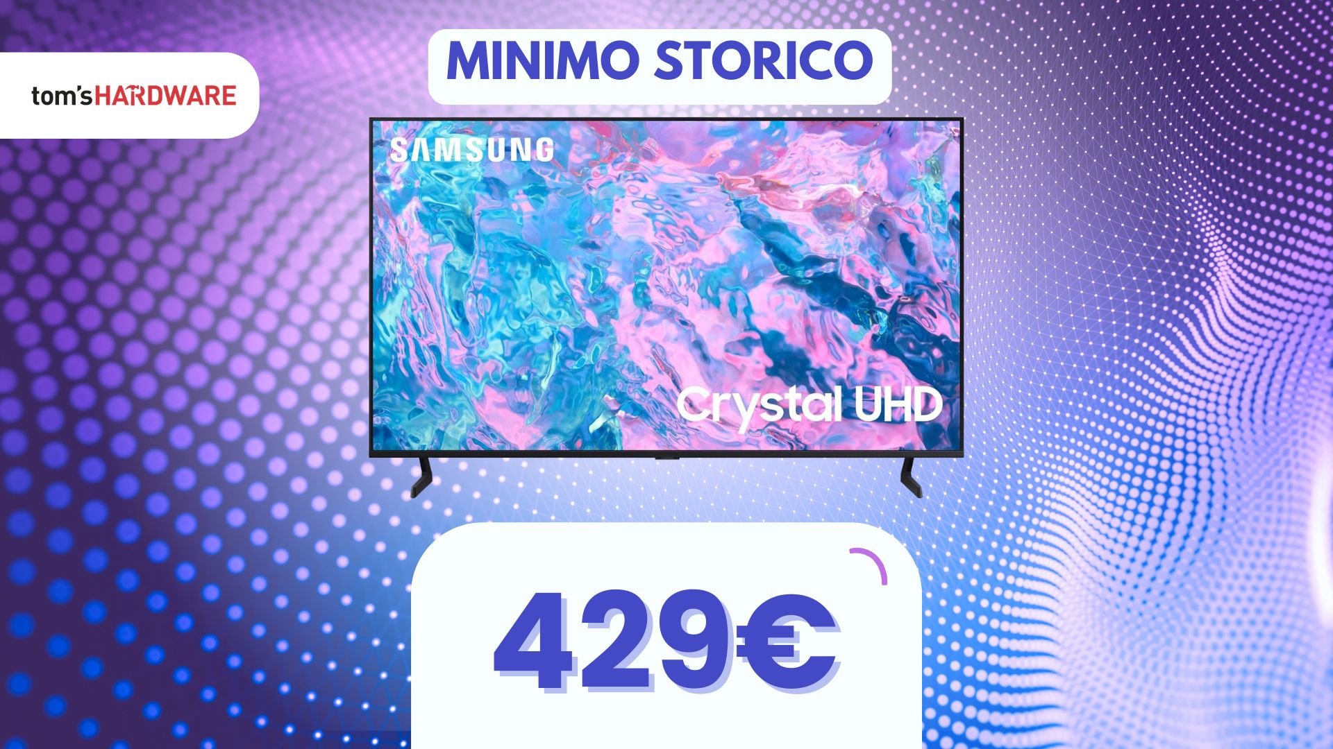 65 pollici e non sentirli: con un DOPPIO SCONTO questa Smart TV Samsung è REGALATA!