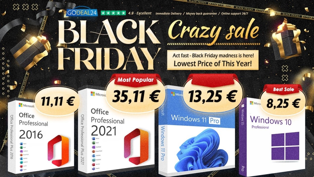 Arriva il Black Friday: licenze a vita per Office e Windows 11 a soli 10€