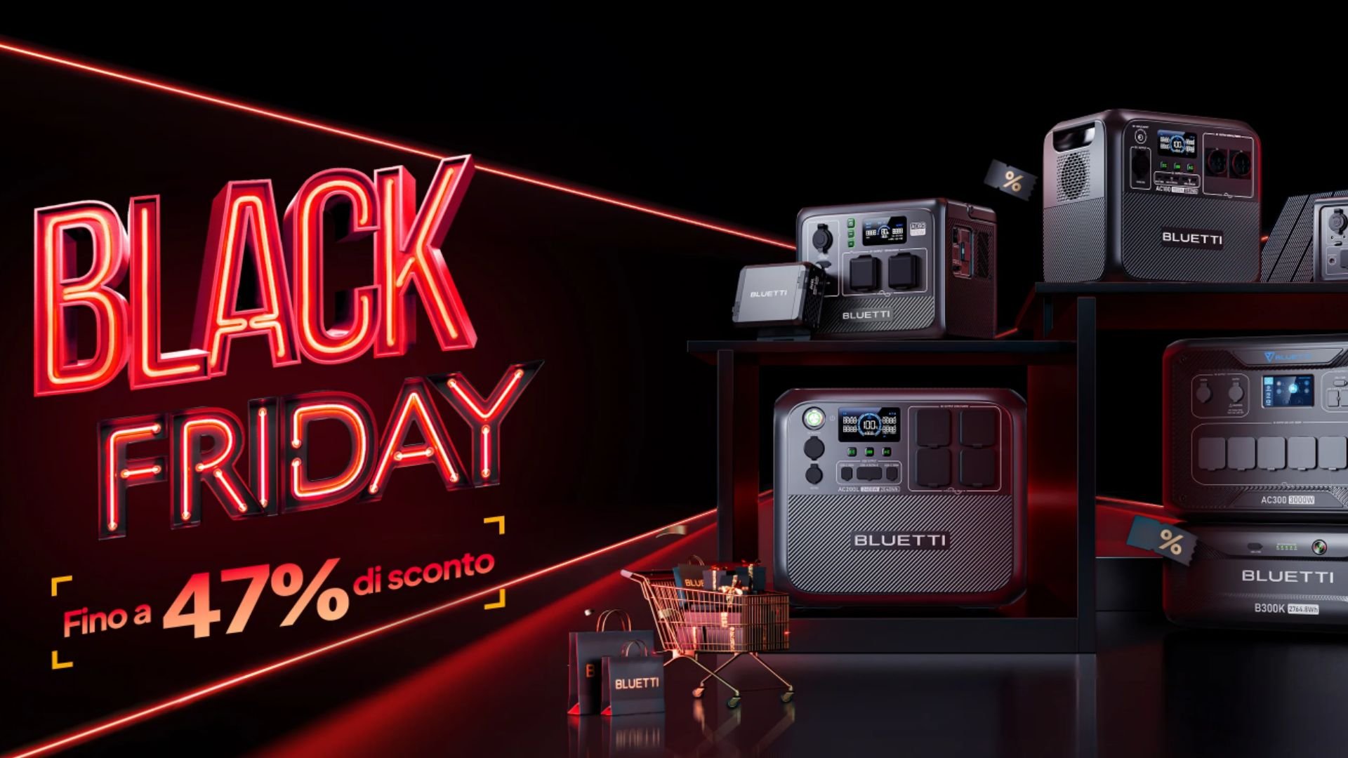 Il Black Friday Bluetti è arrivato, sconti IMPERDIBILI fino al 47%!