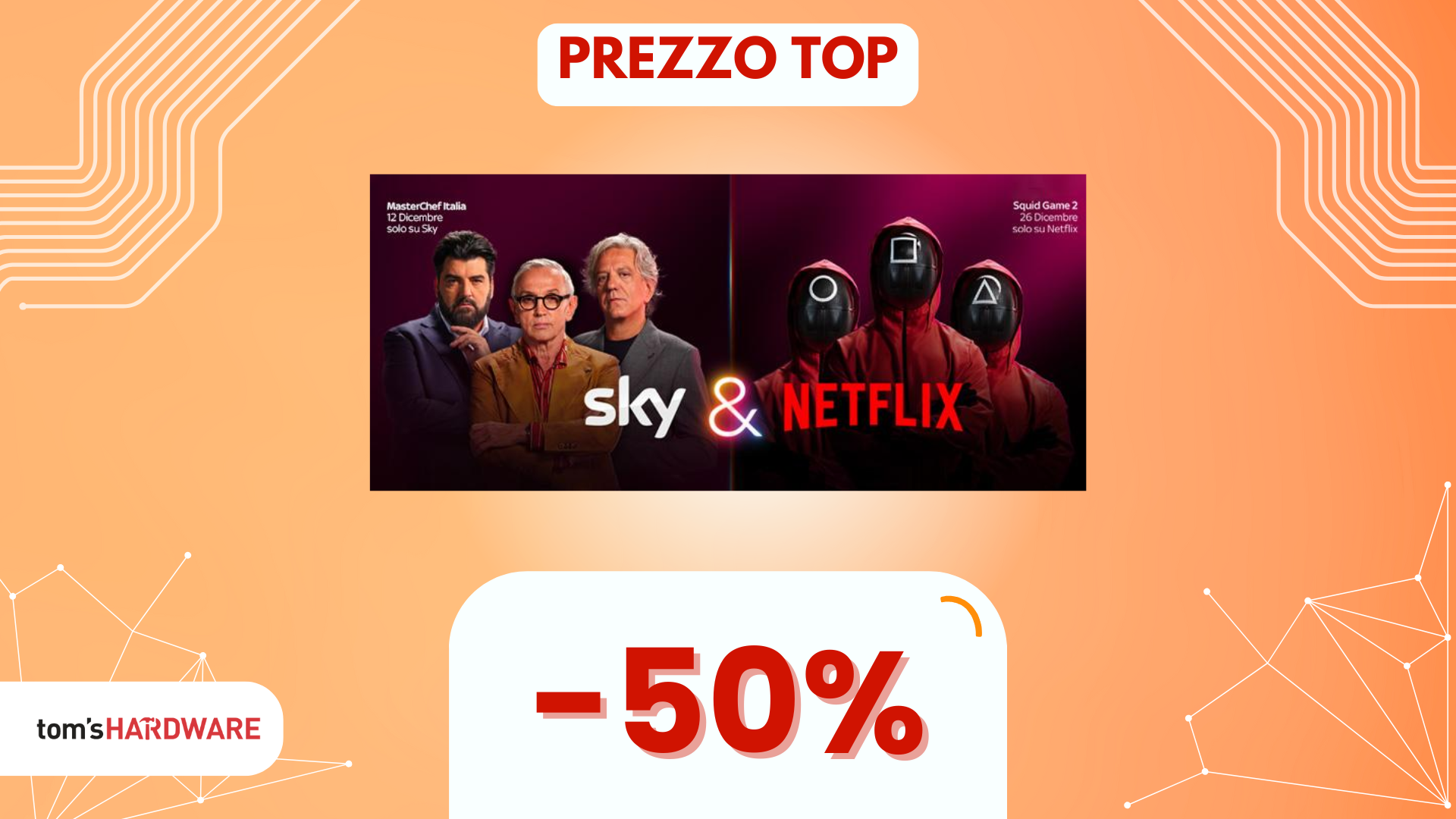 Black Friday Sky: risparmia fino al 50% su tutti i pacchetti, da Netflix allo sport