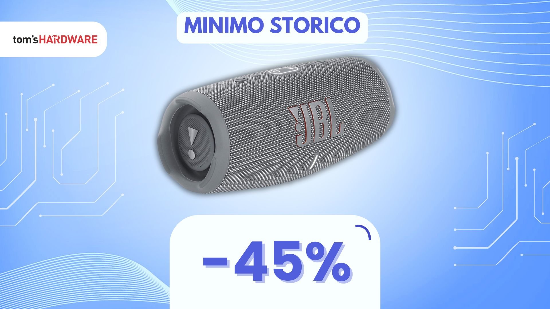 Vivi la musica senza pensieri: questo speaker è impermeabile e ricarica anche il telefono! (-45%)