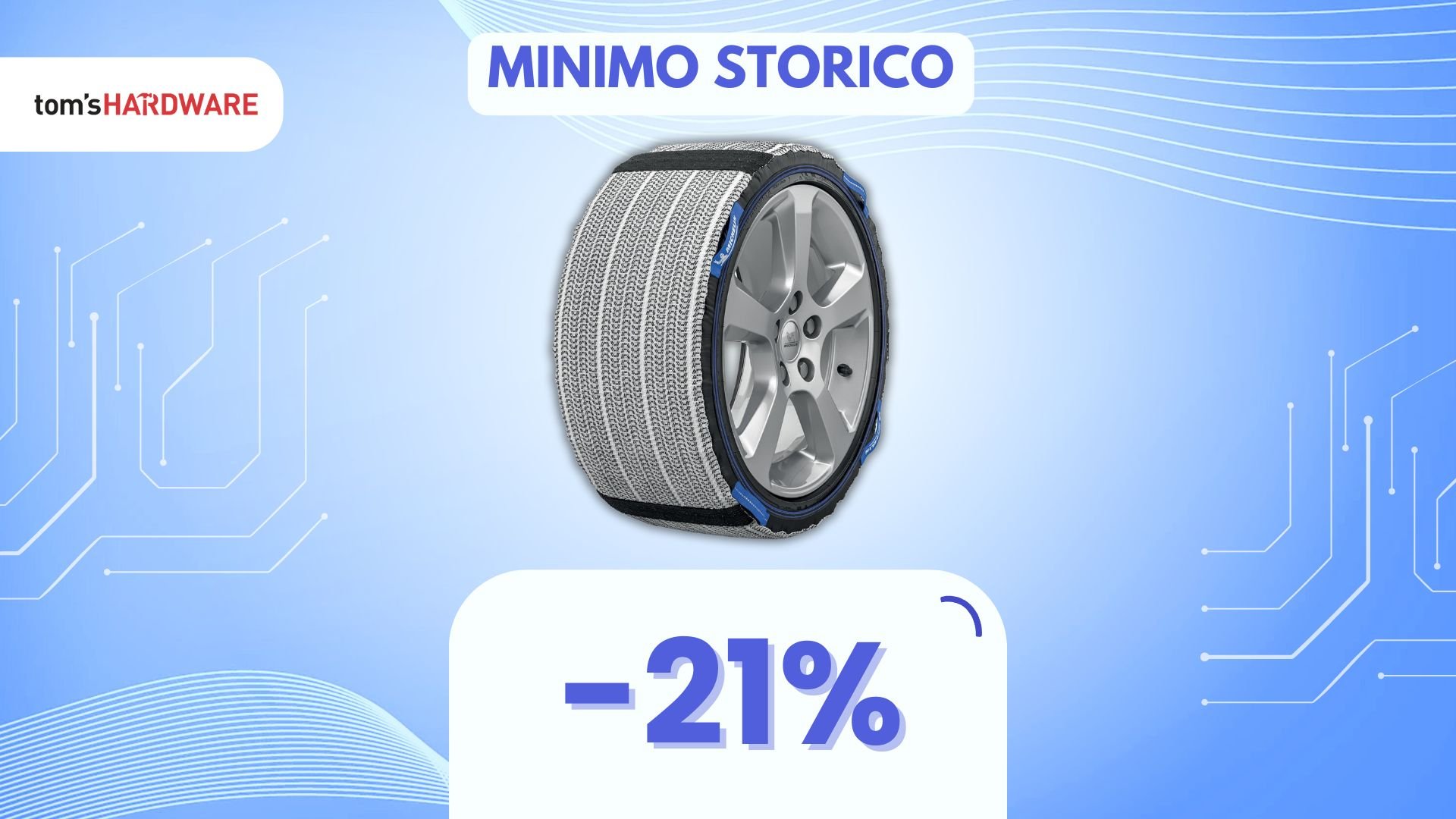 L'alternativa perfetta alle classiche catene da neve oggi è in SUPER SCONTO!