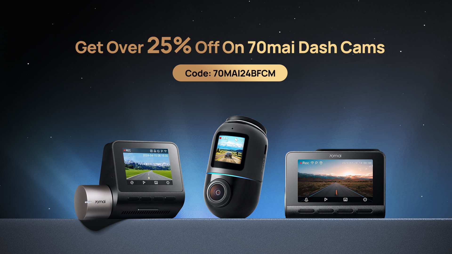 Le daschcam 70mai sono in super SCONTO per il BLACK FRIDAY 2024