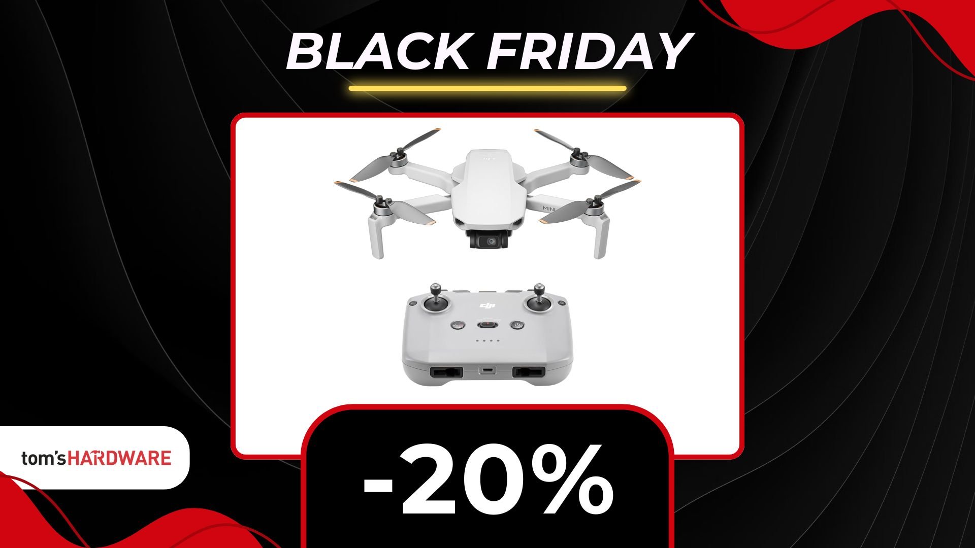 Questo drone pesa pochissimo, ma registra in 4K: con questo sconto è un AFFARE!