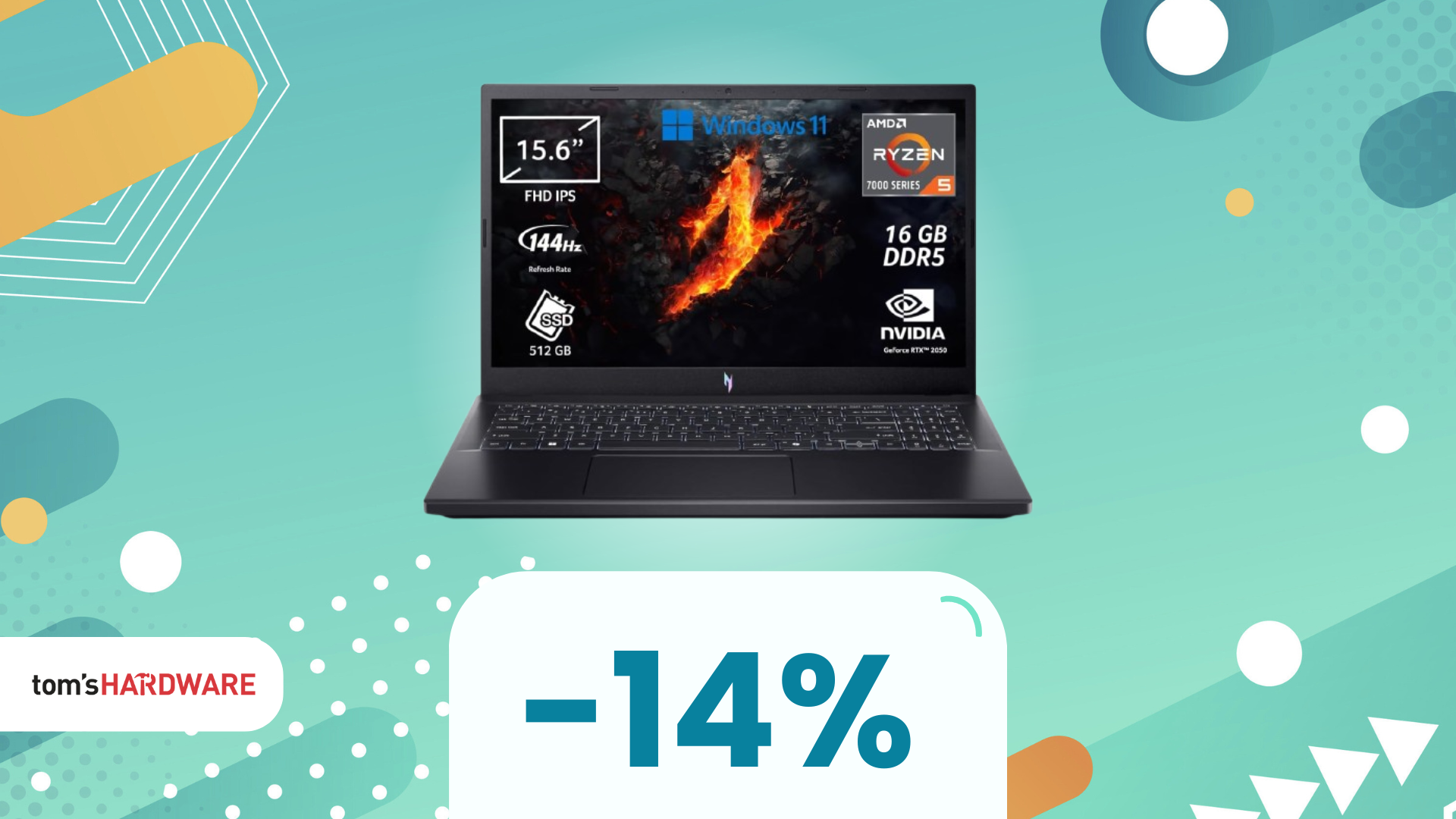 Un laptop gaming a meno di 650€? Su Amazon trovate Acer Nitro V a un prezzo IMPERDIBILE!