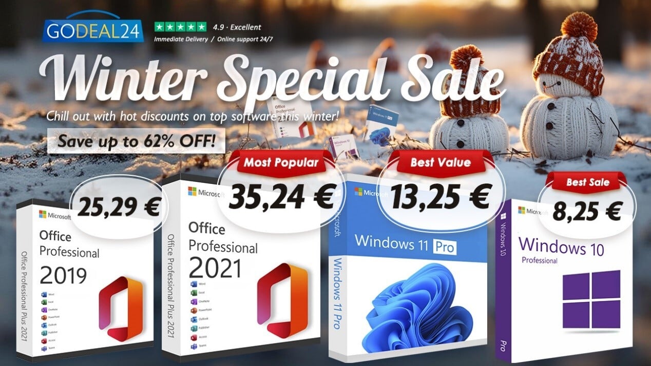 Office a vita da 15€ e Windows 11 a partire da 10€