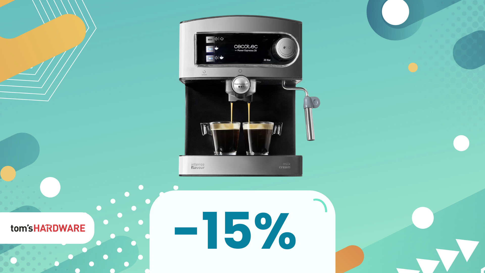 Cecotec Power Espresso 20, CHE PREZZO! Su Amazon risparmi il 15%