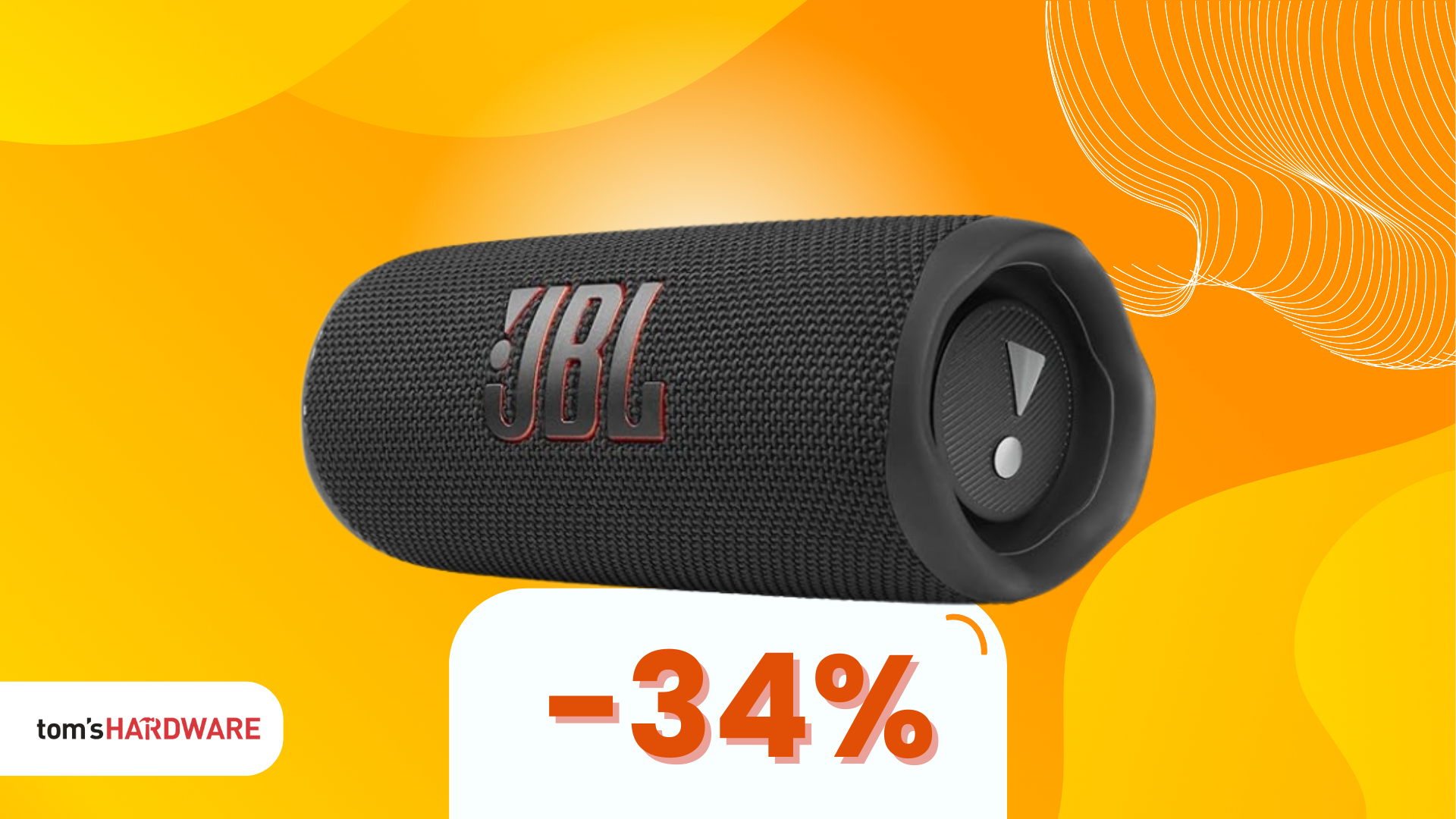 Speaker JBL Flip 6 a 100€: 12h di autonomia per un suono potente!