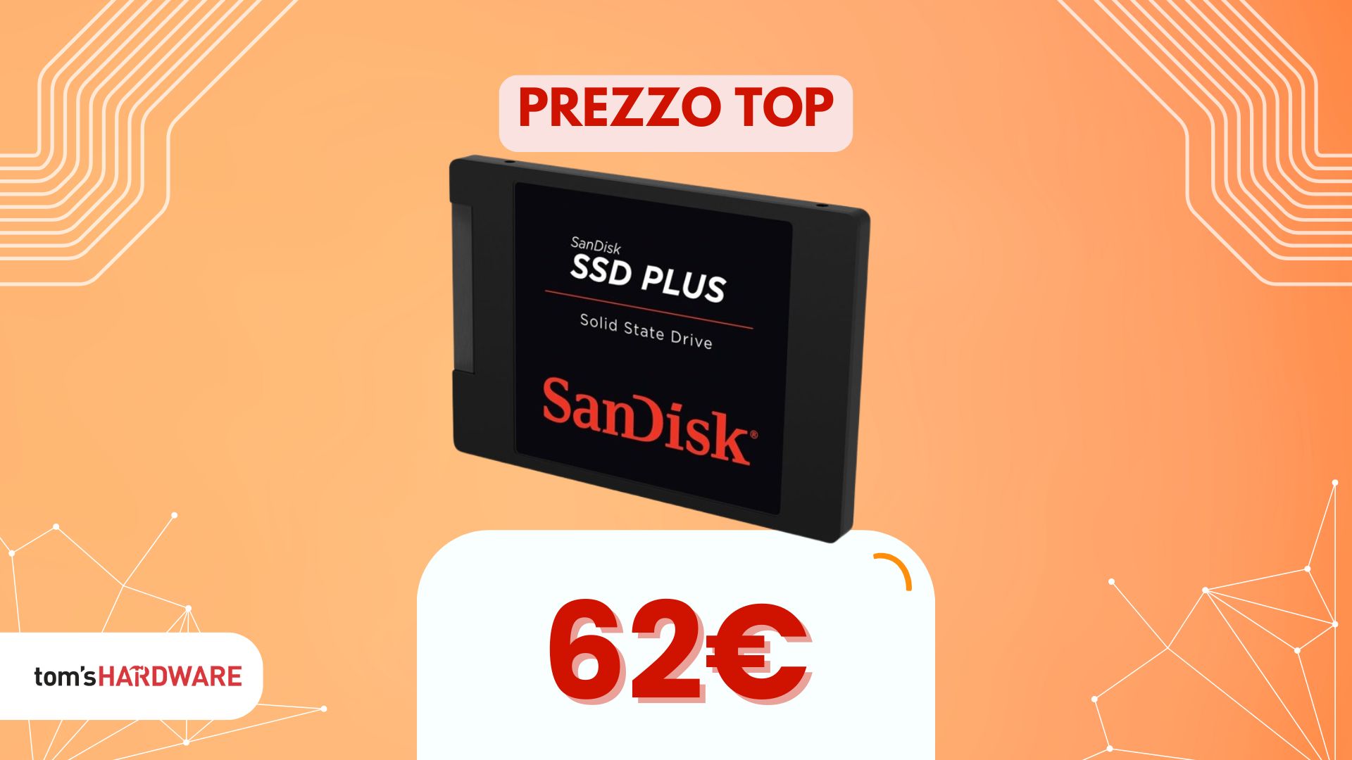 C'è un SSD SanDisk a 62€ in offerta. Scopri se la quantità di memoria ti basta