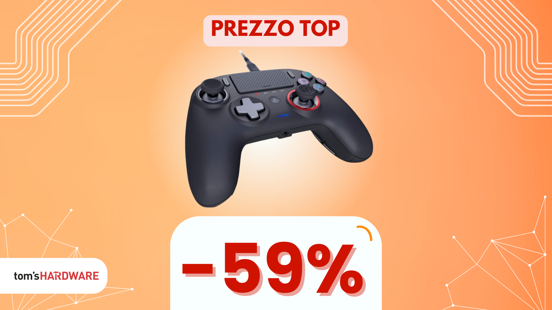 Questo ottimo controller Nacon per PS5 e PC oggi può essere tuo a MENO DI META' PREZZO! -59%