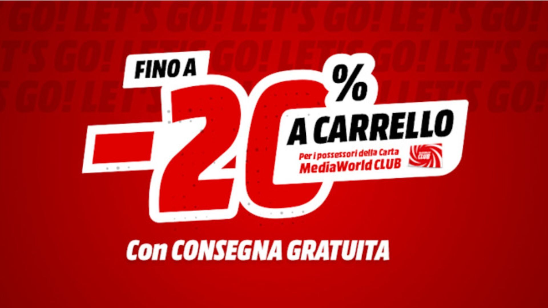 Gli affari abbondano, con il 20% di sconto extra di Mediaworld per chi ha la carta CLUB