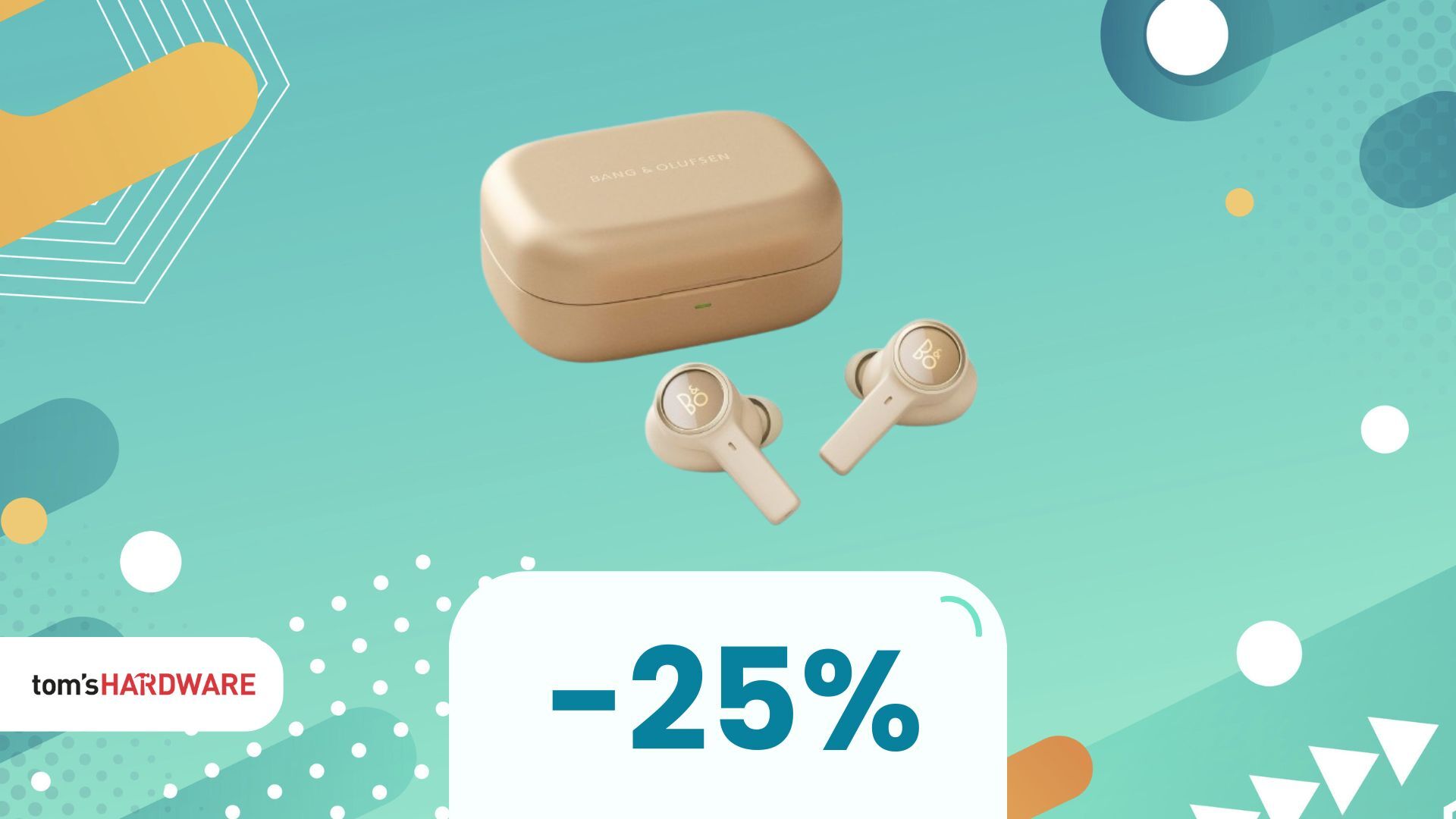 Il 25% che abbassa il prezzo di 100€ sugli auricolari Bang & Olufsen