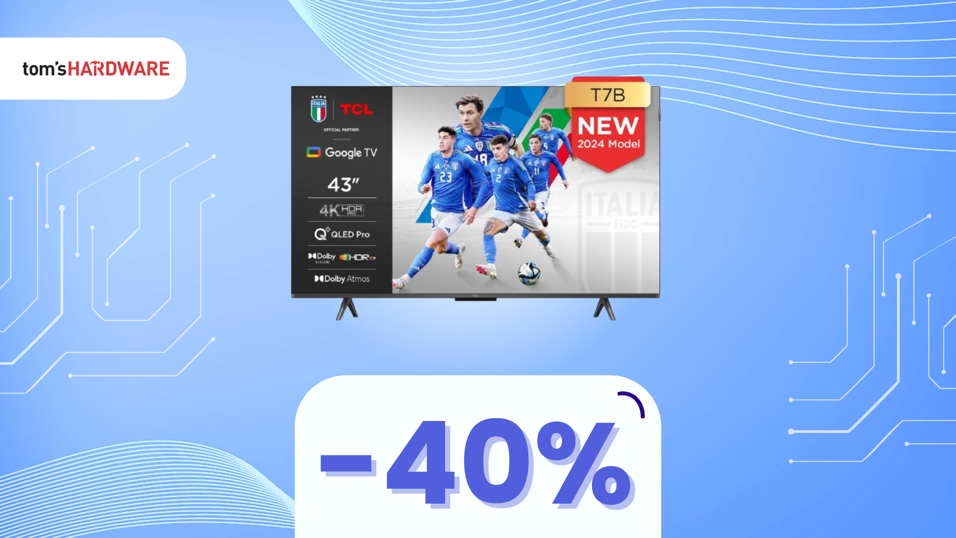 TCL 43T7B in SUPER OFFERTA: la tua nuova smart TV 4K a MENO DI 300€! - 48%