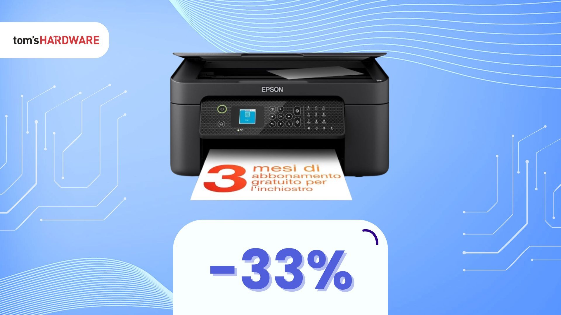 Stampante Epson a meno di 60€ (-33%): l'ideale per chi non vuole sbagliare