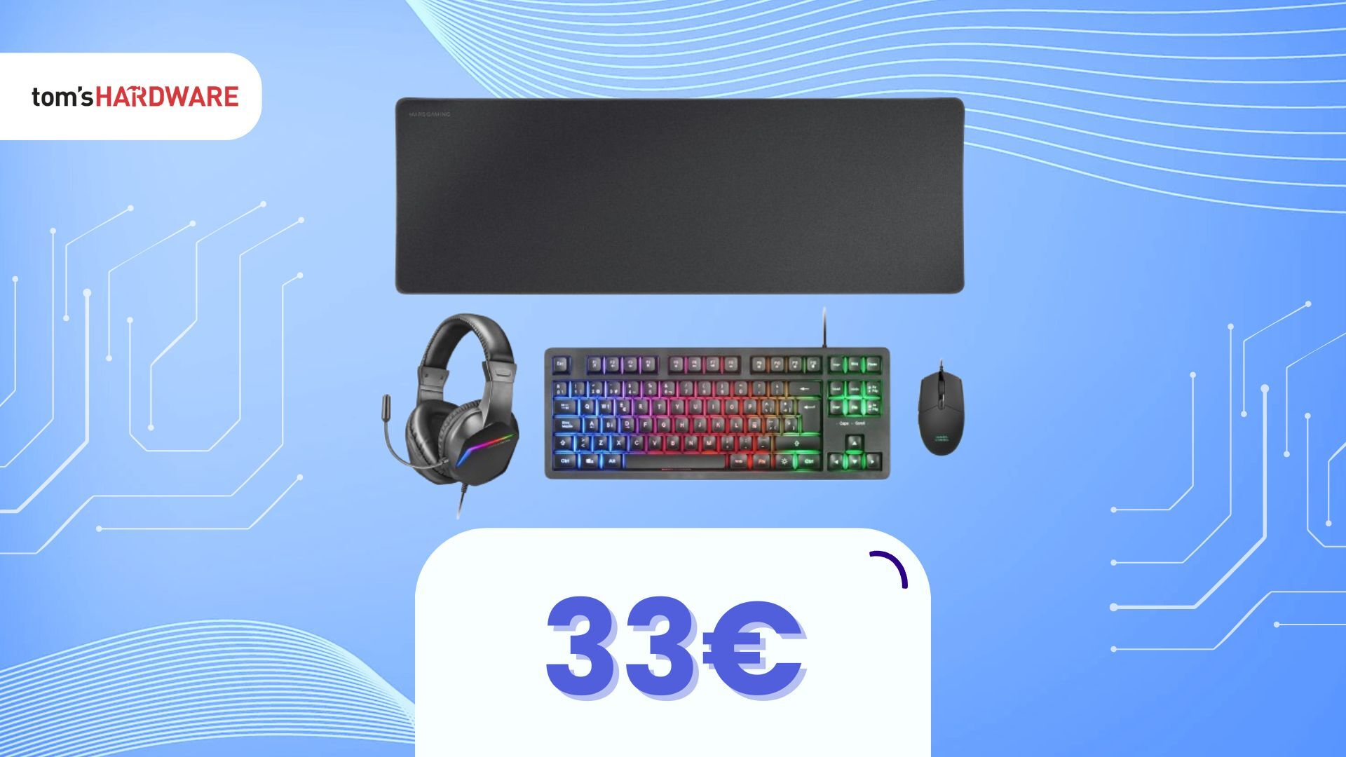 Ti piacciono i bundle? Con 34€ porti a casa tastiera, mouse, cuffie e tappetino