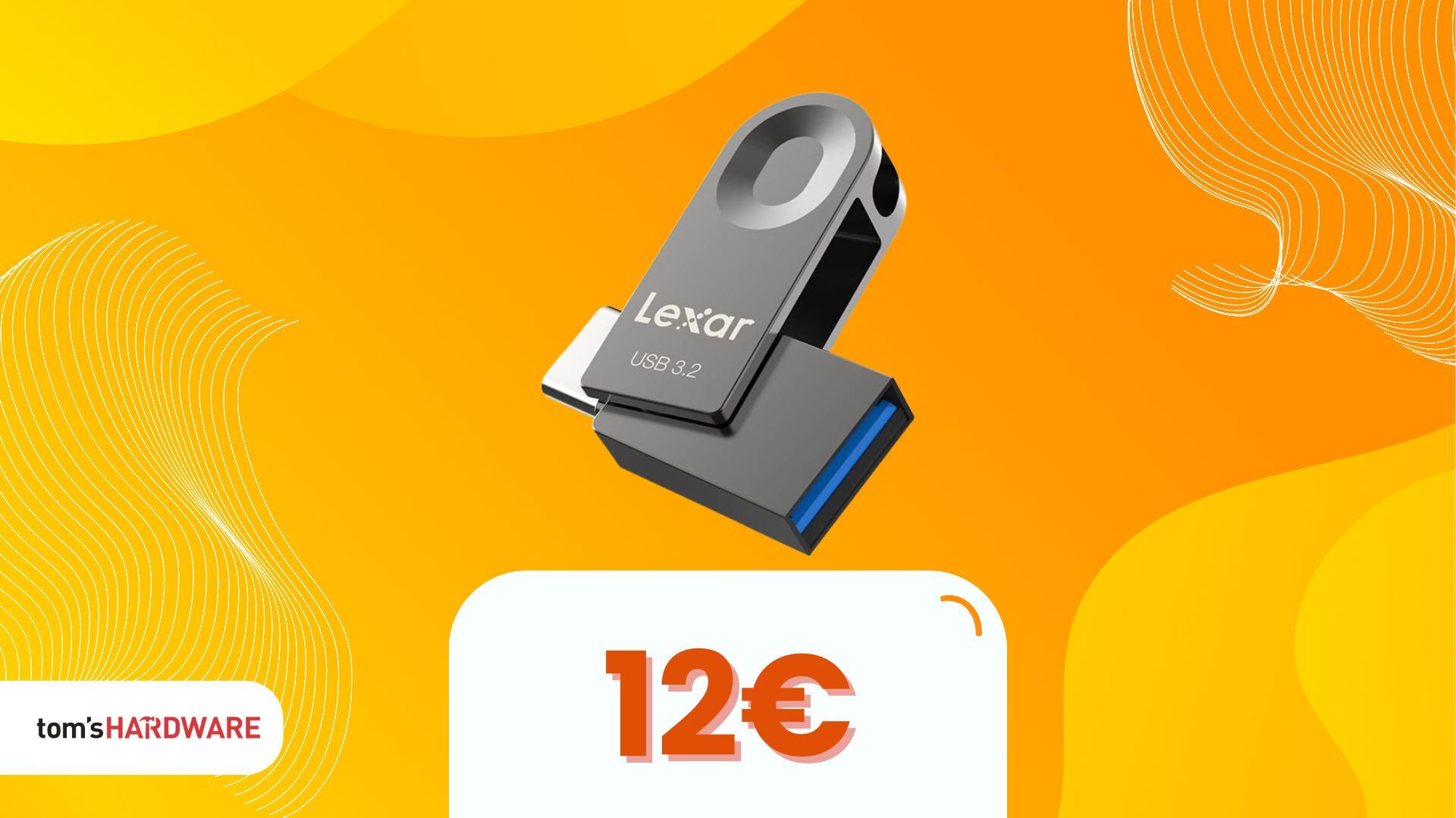 Anche senza grandi spazi, con questa Pen Drive Lexar USB 3.2 i trasferimenti sono più veloci