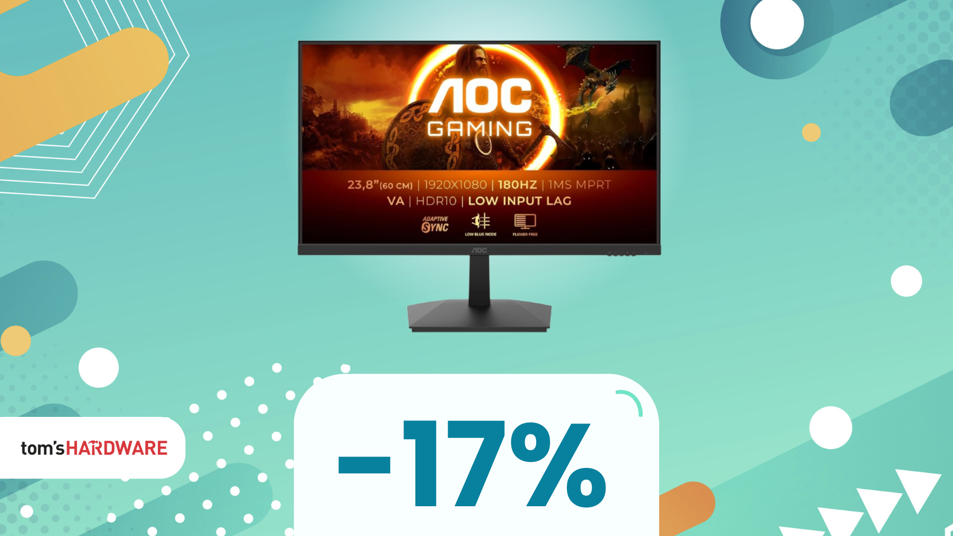 Prestazioni da pro gamer con AOC Gaming 24G15N, oggi a MENO DI 100€ su Amazon!