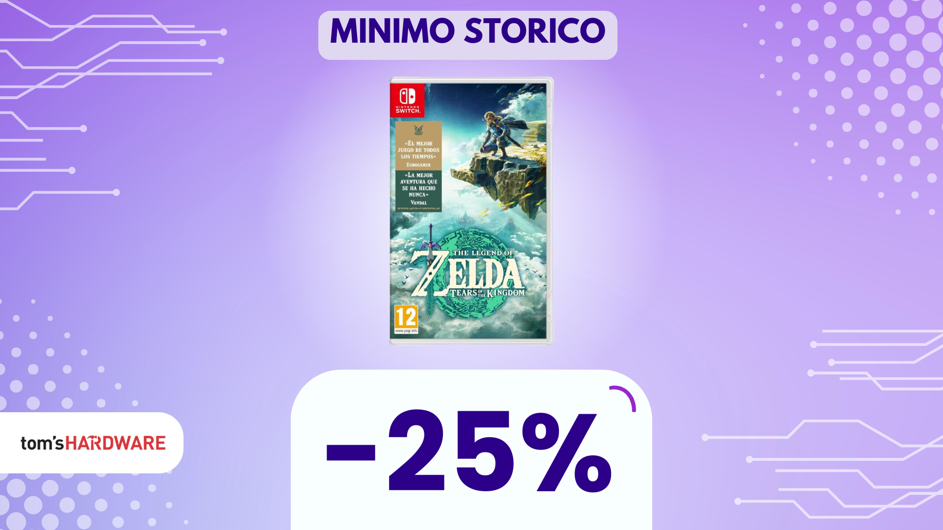 The Legend of Zelda: Tears of the Kingdom a solo 41€!