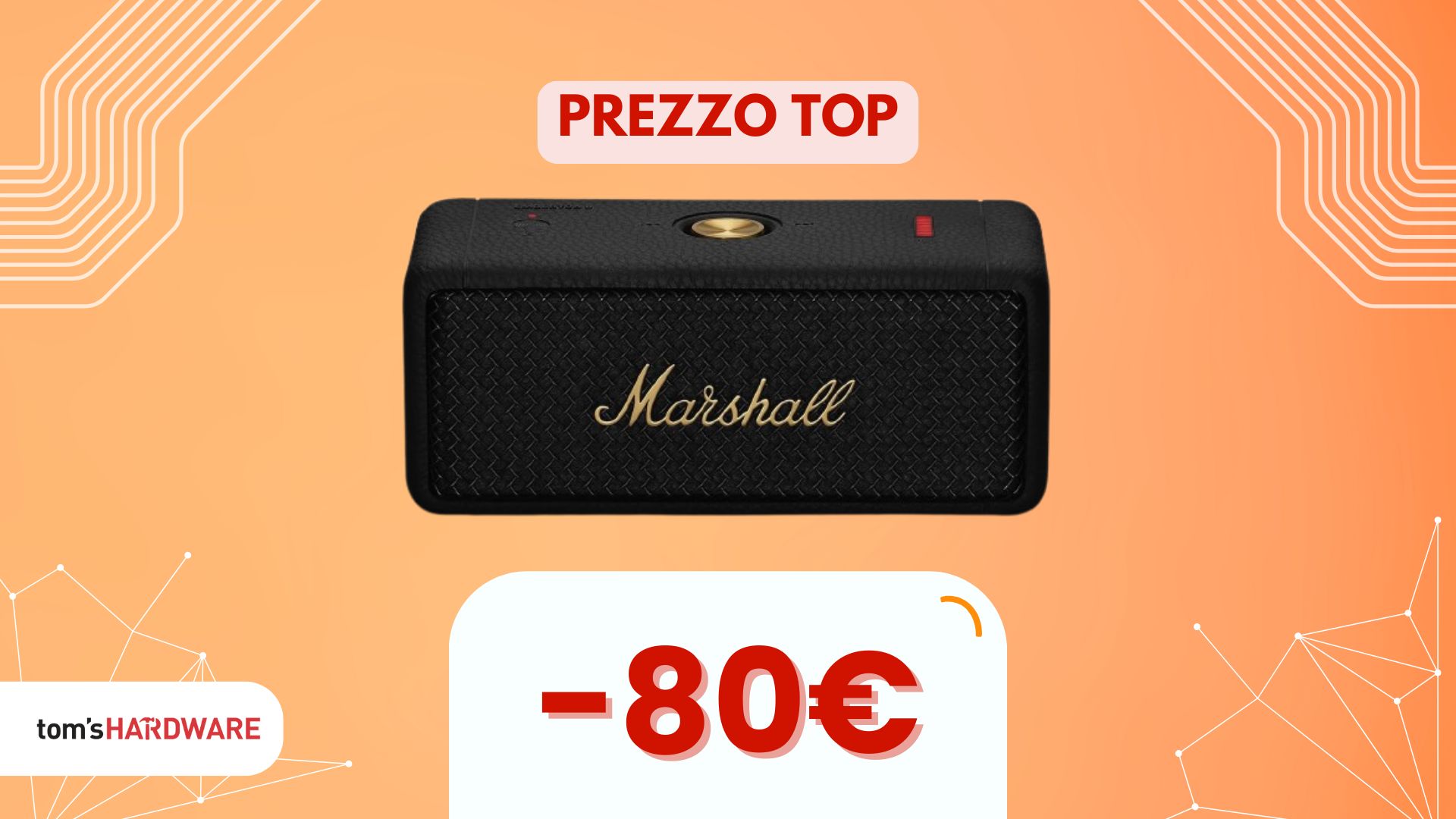 Se il suono passa dal brand, con questa cassa Marshall scontata sotto i 100€ fai centro