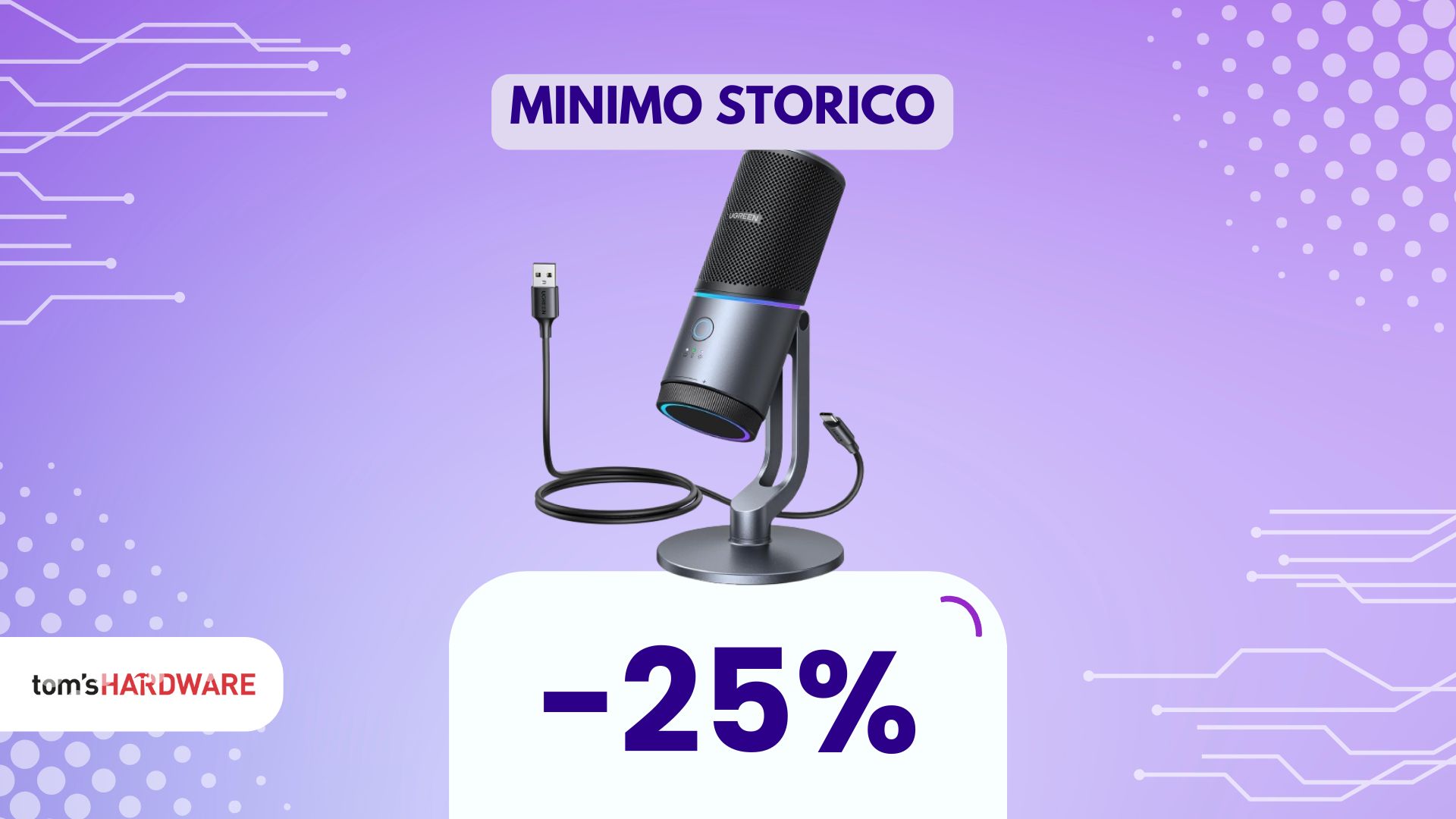 Sconto doppio: oggi questo microfono ha il 25% + un ulteriore 25% con coupon