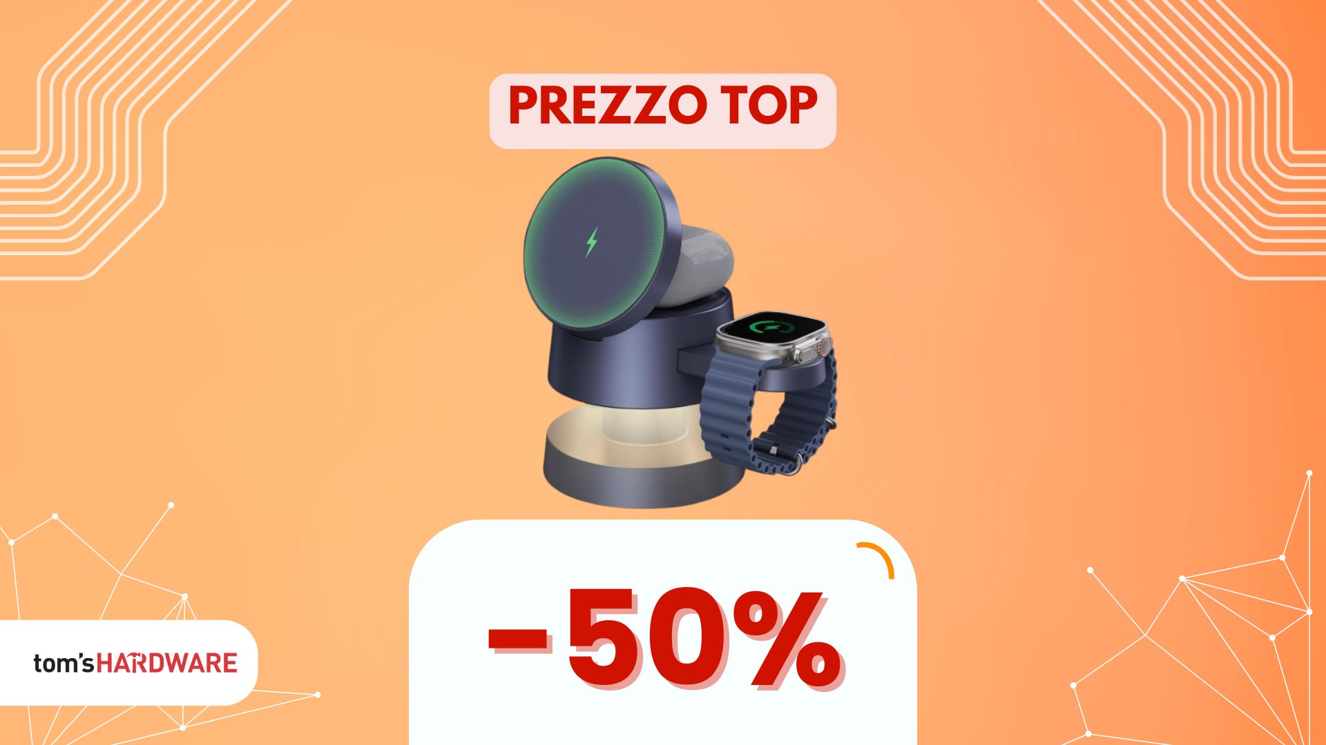 Il Pro dei caricatori wireless oggi crolla da 80€ a 35€