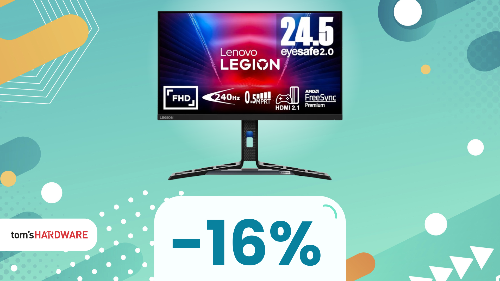 Questo monitor gaming Lenovo, perfetto per gli eSport, oggi può essere tuo a SOLI 150€!