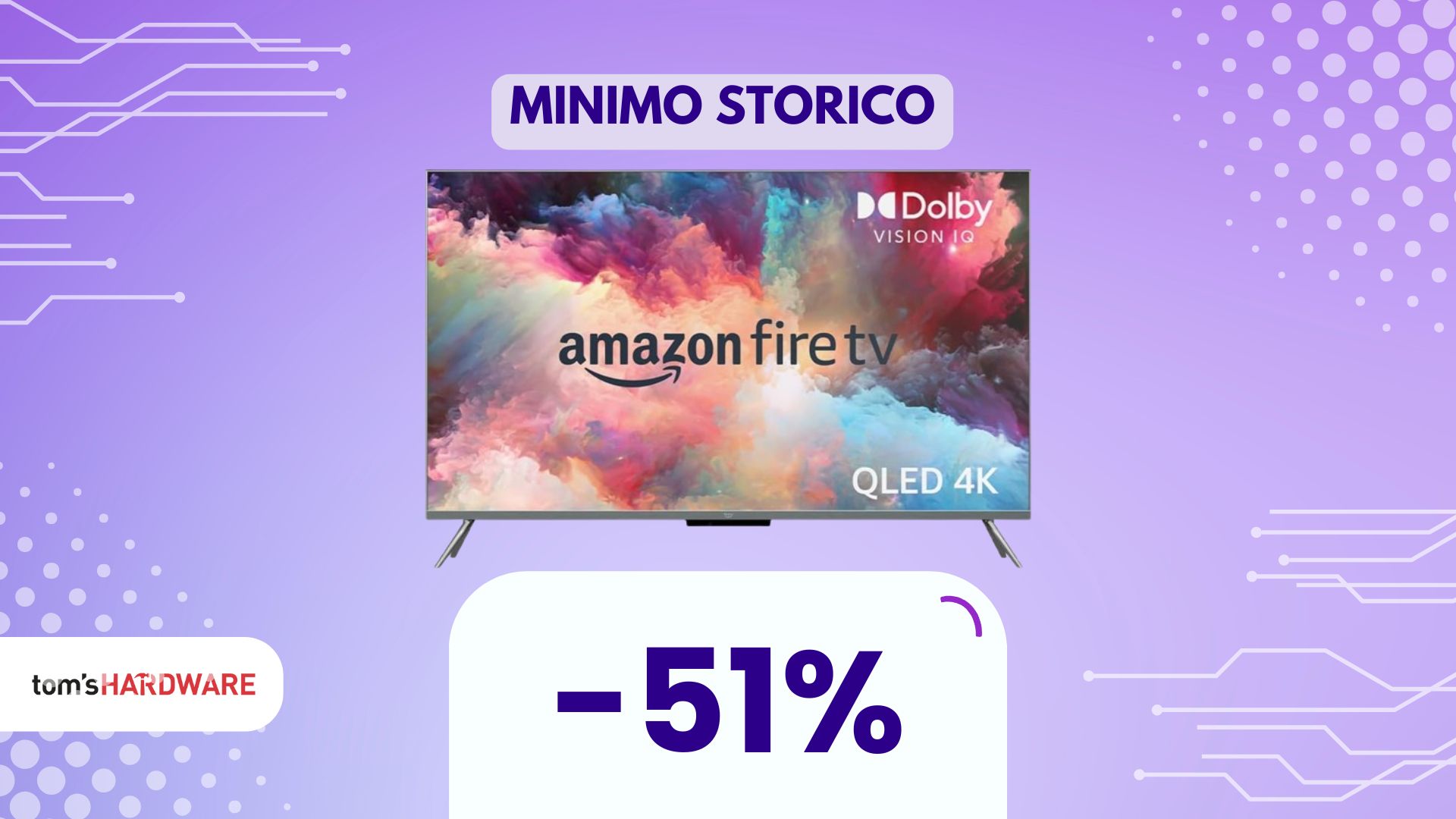 Le anteprime di primavera di Amazon hanno spinto la sua TV QLED (-51%) tra i bestseller